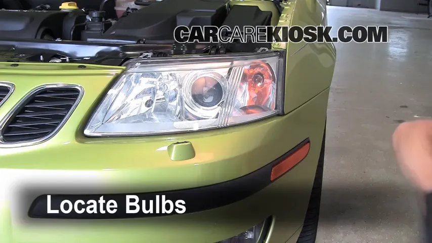 2004 Saab 9-3 Arc 2.0L 4 Cyl. Turbo Convertible (2 Door) Lights Daytime Running Light (replace bulb)